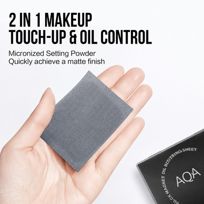 🔥Hot Sale🔥AQA Black Magnet 2-in-1 Oil Blotting