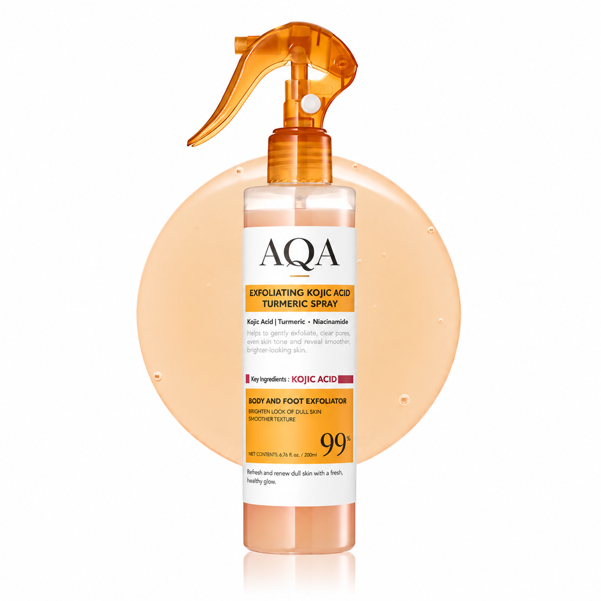 🔥Back In Stock 🏆 AQA Keratin Care Kojic Acid & Turmeric Exfoliating Body Spray 200ml
