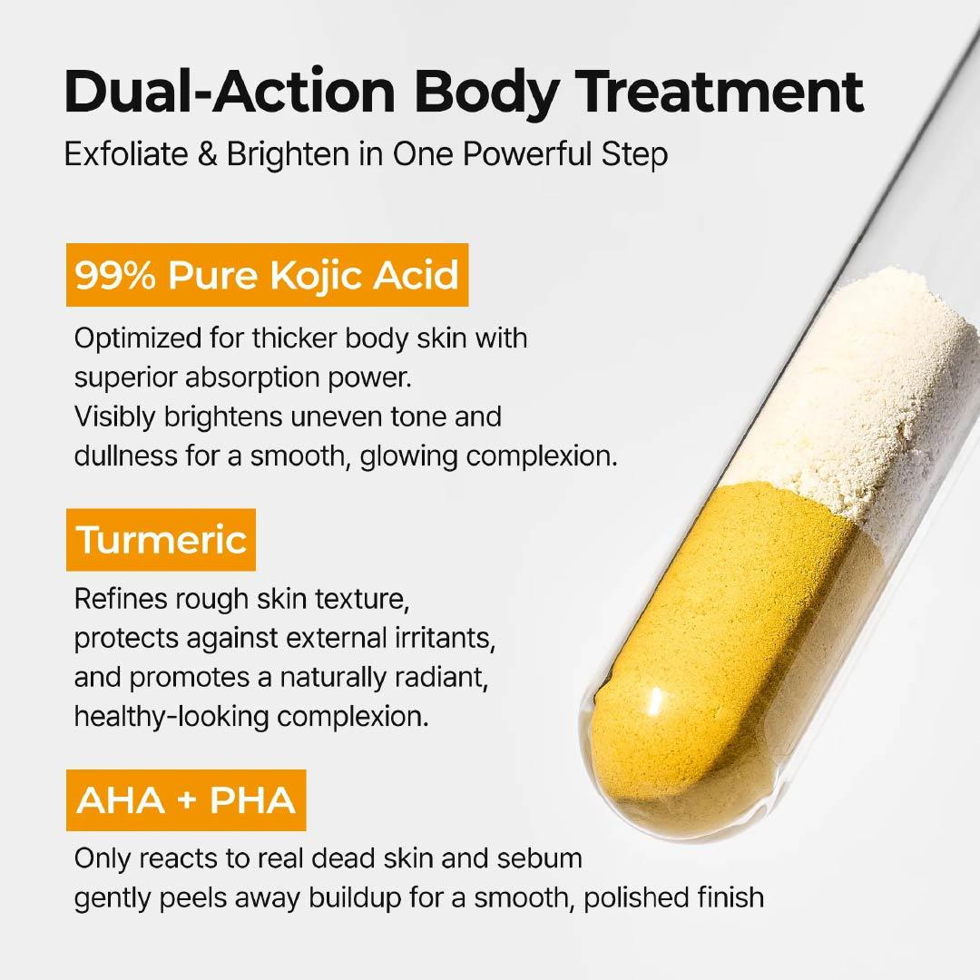 🔥Back In Stock 🏆 AQA Keratin Care Kojic Acid & Turmeric Exfoliating Body Spray 200ml