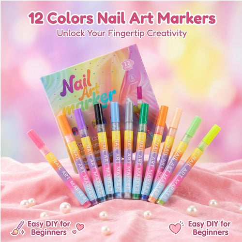 ⏳LAST DAY SALE 🎁Nail Perfection in a Pen! ✍️ 12 Ultra-Fine Colours for Flawless Festive Manicures 🎄💅