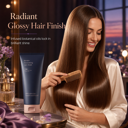 ⏳Limited-time 50% off⏰Keratin Smoothing Hair Mask (320ml) | Nourishing and Repairing Treatment for Dry Frizzy and Damaged Hair🪄👱‍♀️