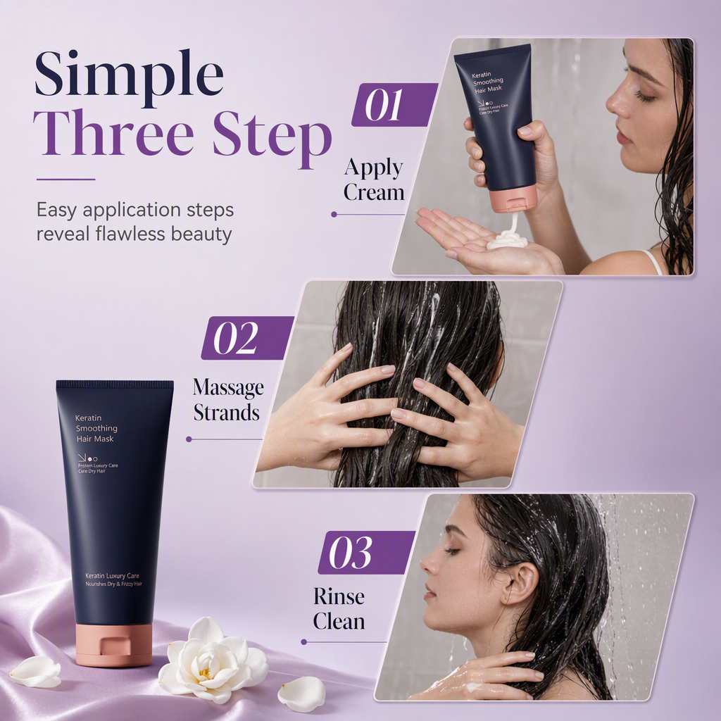 ⏳Limited-time 50% off⏰Keratin Smoothing Hair Mask (320ml) | Nourishing and Repairing Treatment for Dry Frizzy and Damaged Hair🪄👱‍♀️